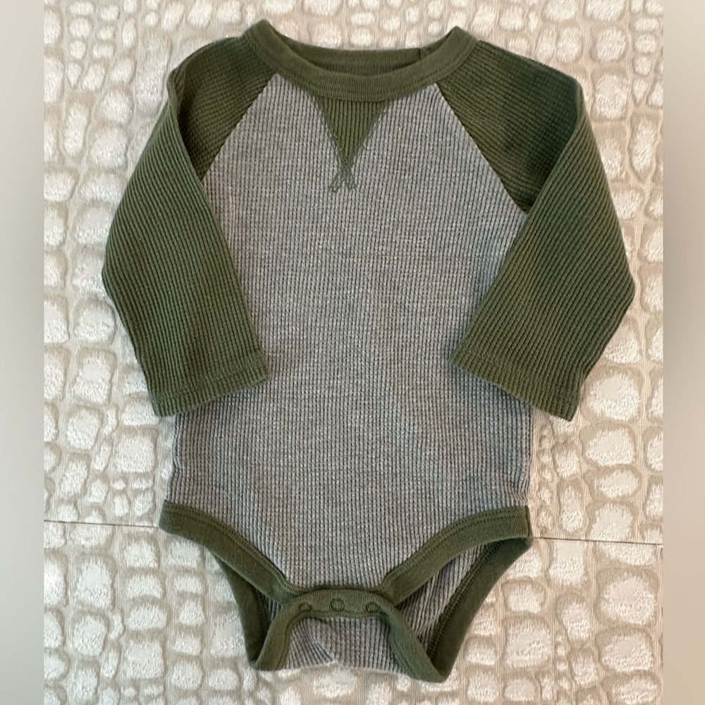 Boys Waffle Bodysuit Onesie